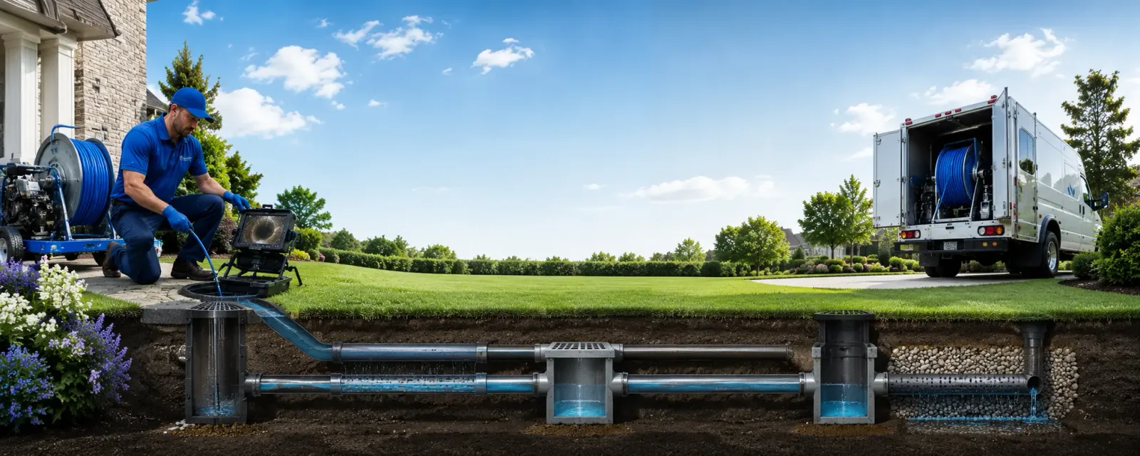 Outdoor drain cleaning information for Colon, MI